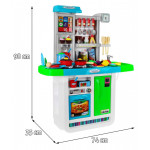 Plastová detská kuchynka - modrá